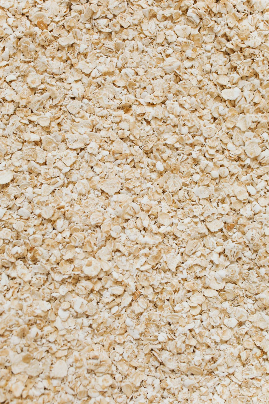 A close-up of rolled oats